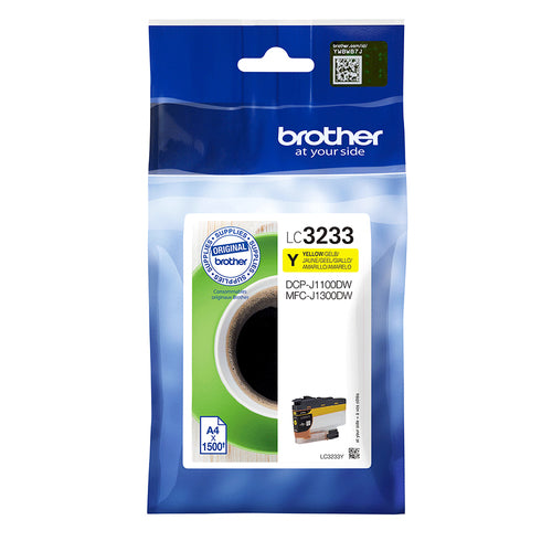 Brother LC-3233Y ink cartridge 1 pc(s) Original Standard Yield Yellow Brother LC-3233Y ink cartridge 1 pc(s) Original Standard Yield Yellow
